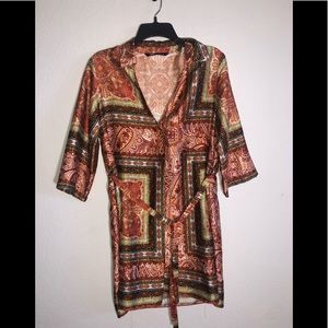 Beautiful ZARA Blouse with waist tie